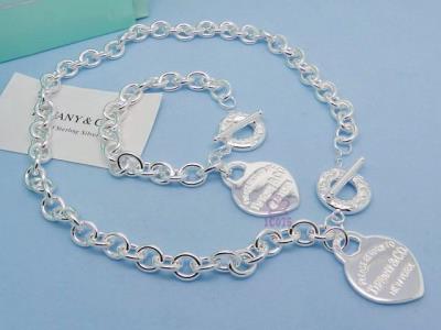 Cheap Tiffany Necklace Bracelet Set wholesale No. 12